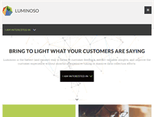 Tablet Screenshot of luminoso.com
